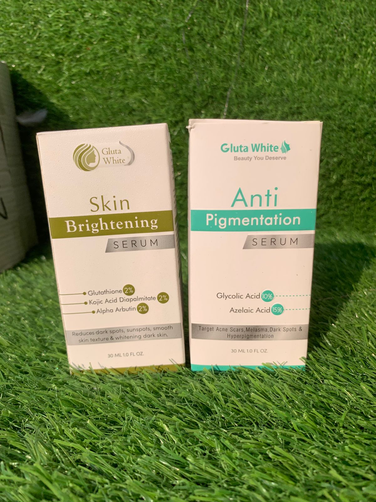 Gluta White Brightening Serum + Vtiamin C serum