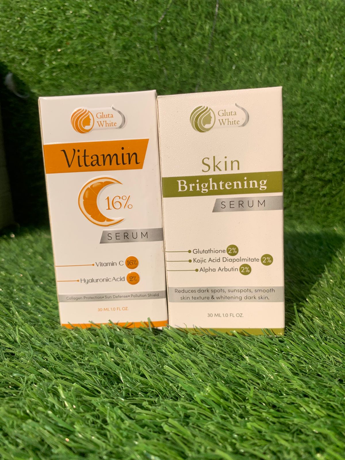 Gluta White Brightening Serum + Vtiamin C serum