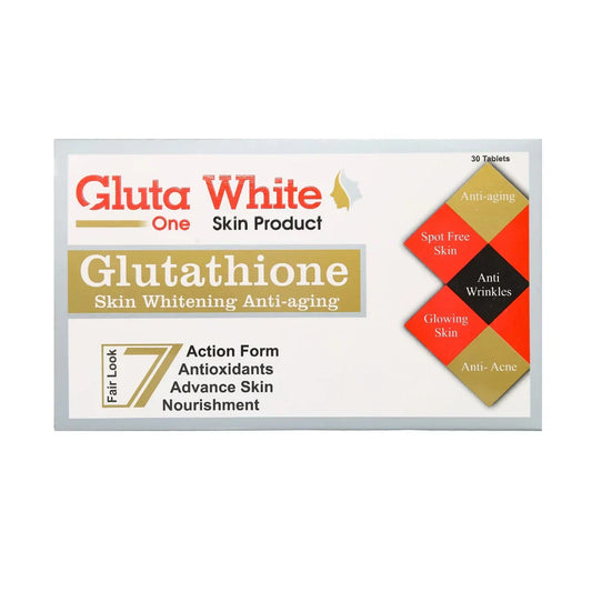 Gluta White tablets (30 tablets) -Whitening Tablets - Whitening capsules