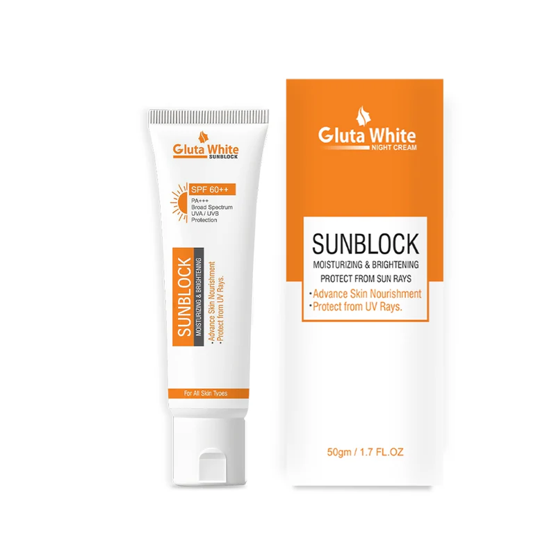 Gluta White 3 in 1 Kit | Gluta White cream + Facewash + Sunblock SPF60